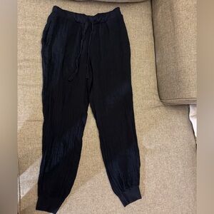 Stateside Navy Gauze Drawstring Joggers